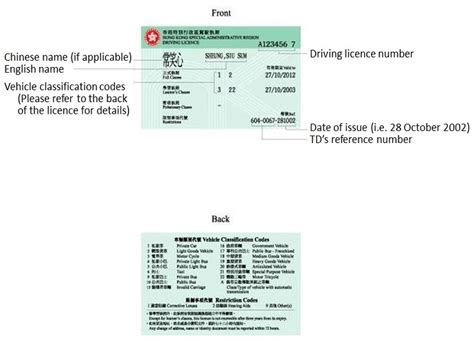 transport department driving licence